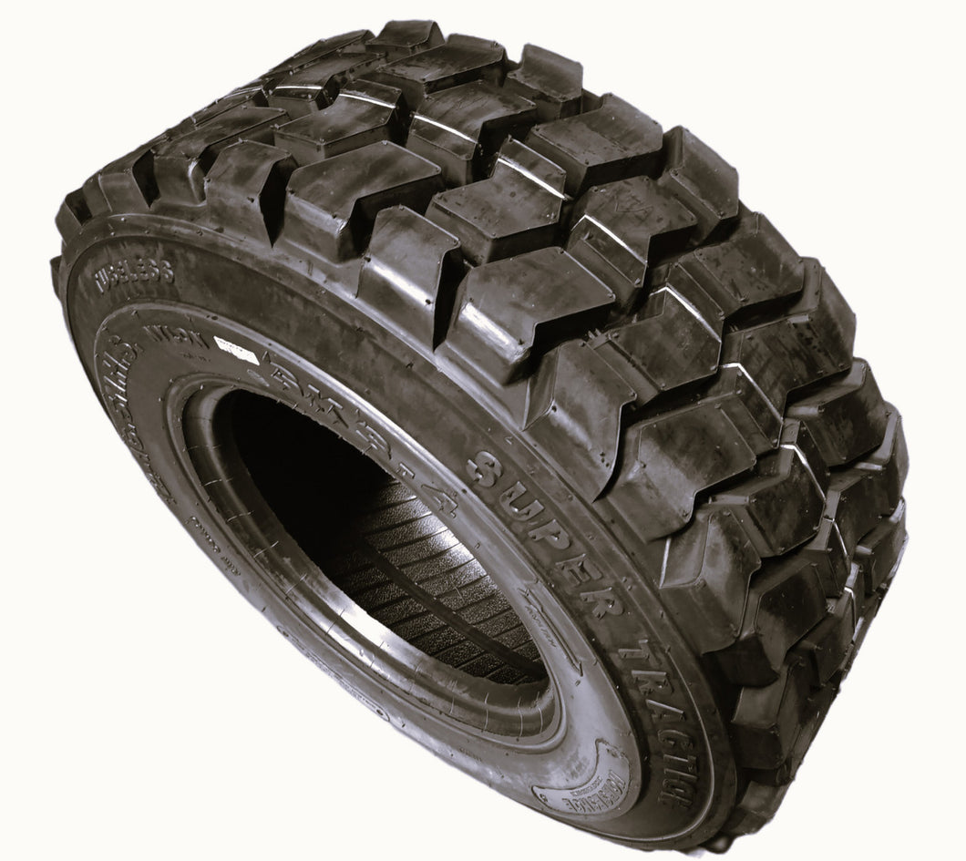 12-16.5 Skid Steer Tubeless Tire w/Rim-Guard 16 Ply Rating Super Heavy Duty H Load 305/70-16.5 12x16.5 NHS SKS4 T126 12 16.5